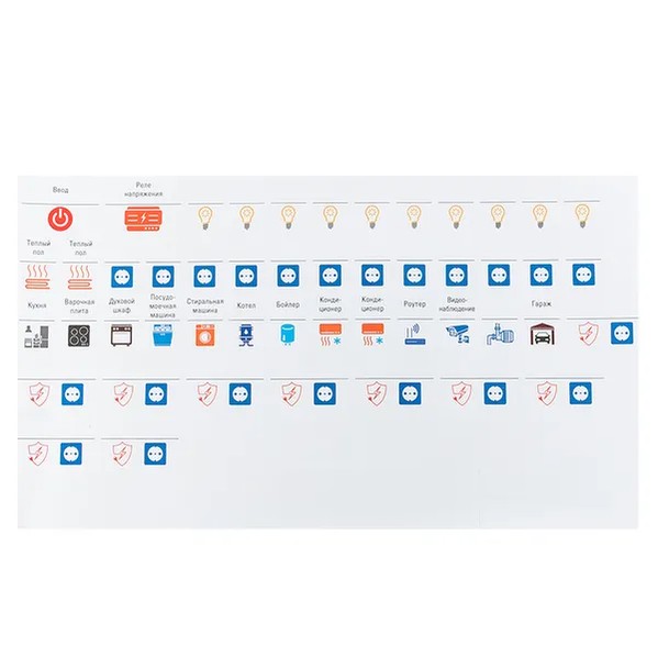 EKF Large Modular Sticker Set - Adhesive Film - White 3