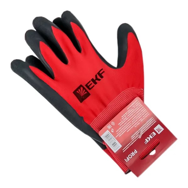 EKF Gloves Polyester Red 2