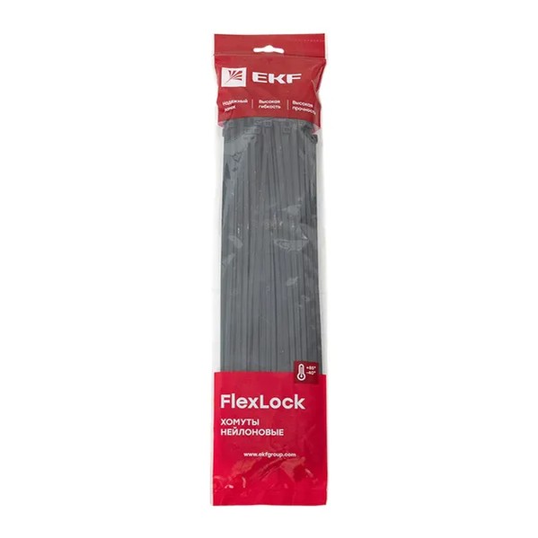 EKF Cable Tie Black Nylon 6.6 4