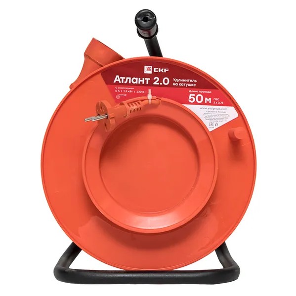 EKF Extension Cord Atlant 2.0 PVS Plastic Black 5