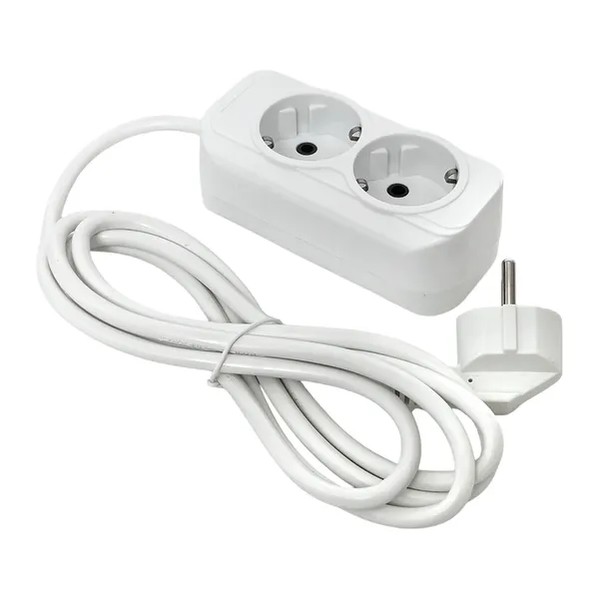 EKF Extension Cord Expert - Plastic - White 1