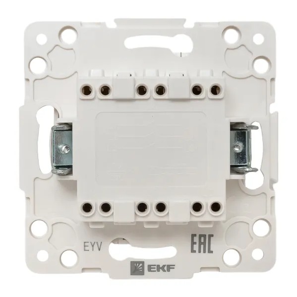 EKF Switch 3-Gang Polycarbonate White 7