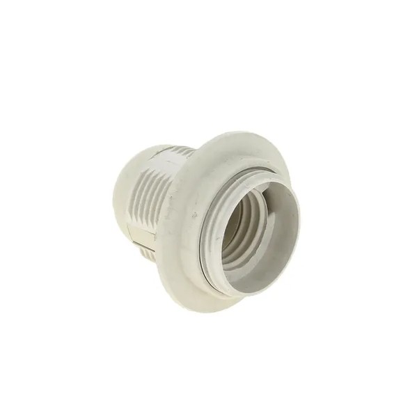 EKF E27 Socket White Heat-Resistant Plastic 2