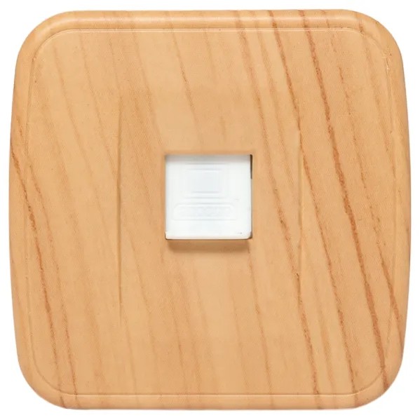 EKF RJ45 Socket Light Wood Plastic 6