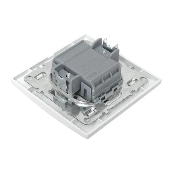 EKF Minsk Switch 1-key Plastic White 6