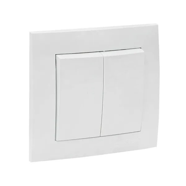 EKF Valencia Switch 2-Key White Polycarbonate 3