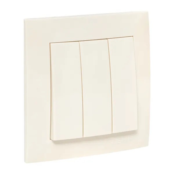 EKF Valencia Switch 3-key Cream Polycarbonate 2