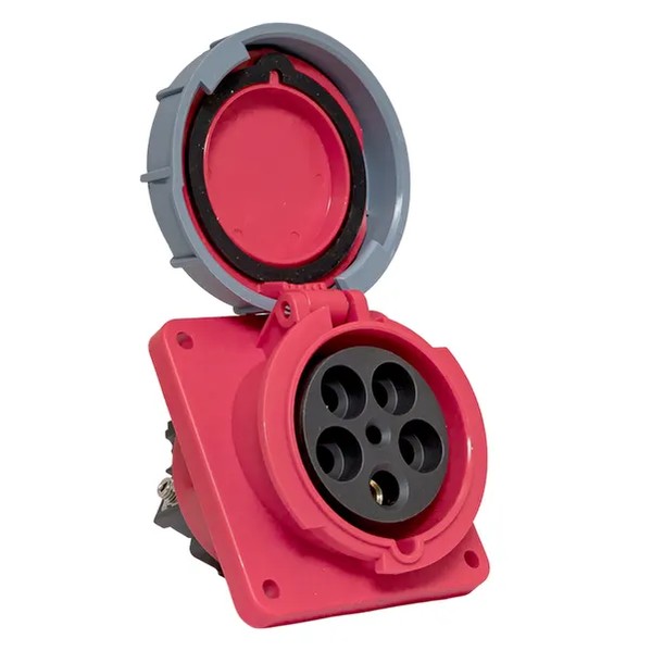 EKF Stationary Indoor Angular Socket - Plastic - Red 2