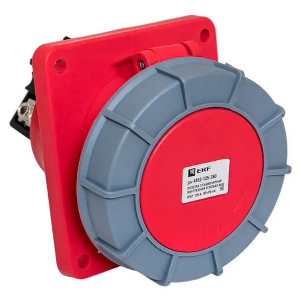 EKF Stationary Indoor Angular Socket - Plastic - Red 6