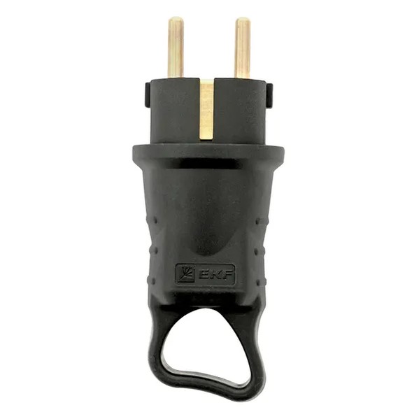 EKF Rubber Plug Black Thermoplastic 1