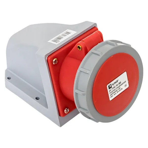 EKF Stationary Outdoor Socket Red Plastic 2