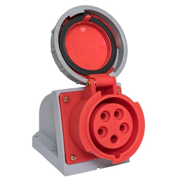 EKF Stationary Outdoor Socket Red Plastic 3