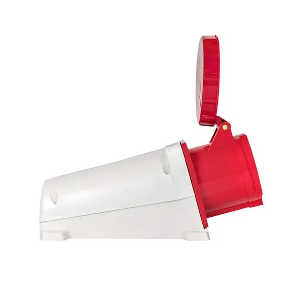 EKF Socket Red Plastic 63A 4