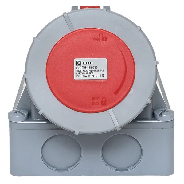 EKF Outdoor Socket Plastic Red 5